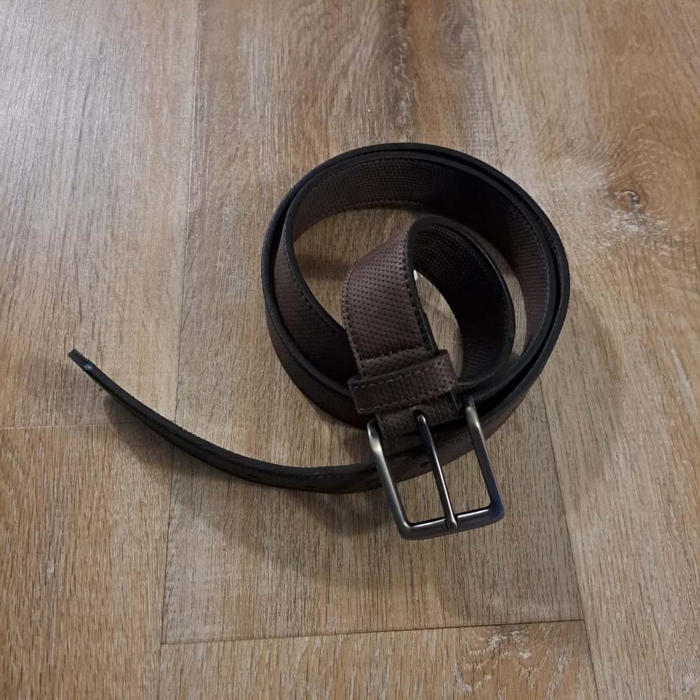 Goodfellow & Co Men's Brown Casual Faux Leather Belt